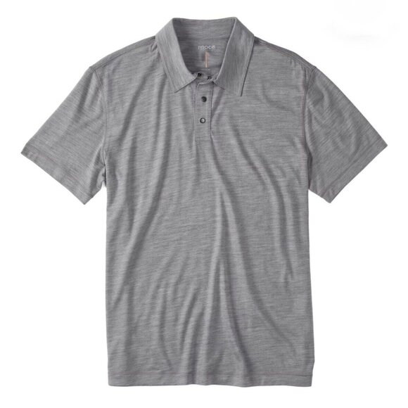 PROOF 72-Hour Merino Polo Shirt in Heather Grey - Picture 1 of 4